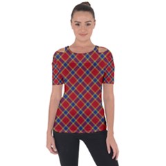Scottish And Celtic Pattern - Braveheard Is Proud Of You Shoulder Cut Out Short Sleeve Top by DinzDas