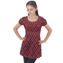 Scottish And Celtic Pattern - Braveheard Is Proud Of You Puff Sleeve Tunic Top View1
