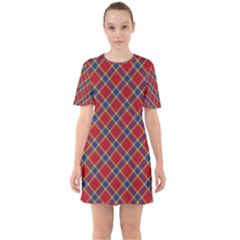 Scottish And Celtic Pattern - Braveheard Is Proud Of You Sixties Short Sleeve Mini Dress by DinzDas