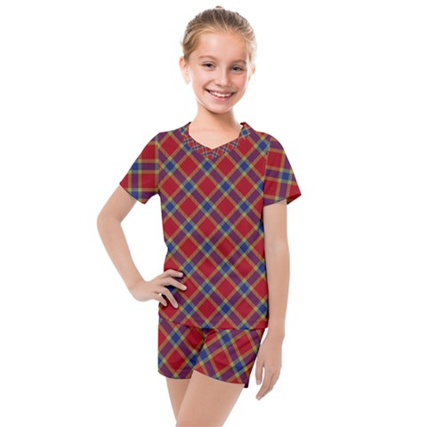 Scottish And Celtic Pattern - Braveheard Is Proud Of You Kids  Mesh Tee And Shorts Set by DinzDas