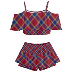 Scottish And Celtic Pattern - Braveheard Is Proud Of You Kids  Off Shoulder Skirt Bikini by DinzDas