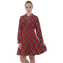 Scottish And Celtic Pattern - Braveheard Is Proud Of You All Frills Chiffon Dress by DinzDas
