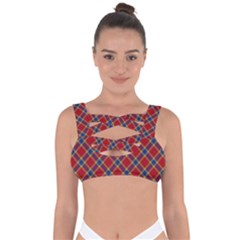 Scottish And Celtic Pattern - Braveheard Is Proud Of You Bandaged Up Bikini Top by DinzDas