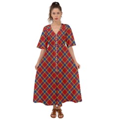 Scottish And Celtic Pattern - Braveheard Is Proud Of You Kimono Sleeve Boho Dress by DinzDas