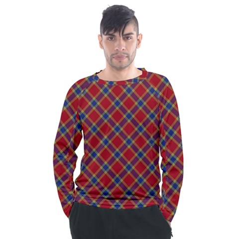 Scottish And Celtic Pattern - Braveheard Is Proud Of You Men s Long Sleeve Raglan Tee by DinzDas