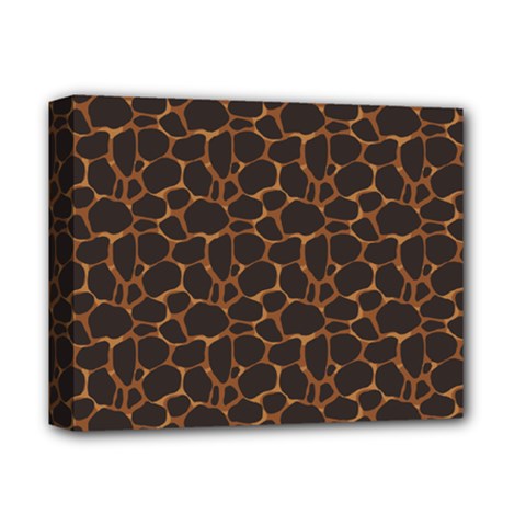 Animal Skin - Panther Or Giraffe - Africa And Savanna Deluxe Canvas 14  X 11  (stretched) by DinzDas