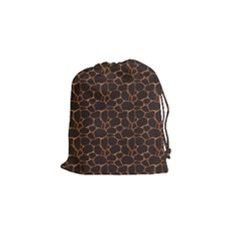 Animal Skin - Panther Or Giraffe - Africa And Savanna Drawstring Pouch (small) by DinzDas