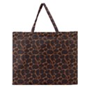 Animal Skin - Panther Or Giraffe - Africa And Savanna Zipper Large Tote Bag View1