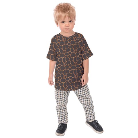 Animal Skin - Panther Or Giraffe - Africa And Savanna Kids  Raglan Tee by DinzDas