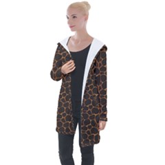 Animal Skin - Panther Or Giraffe - Africa And Savanna Longline Hooded Cardigan by DinzDas