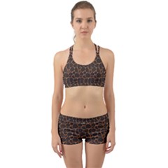 Animal Skin - Panther Or Giraffe - Africa And Savanna Back Web Gym Set by DinzDas