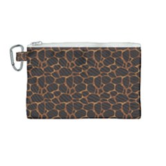 Animal Skin - Panther Or Giraffe - Africa And Savanna Canvas Cosmetic Bag (medium) by DinzDas