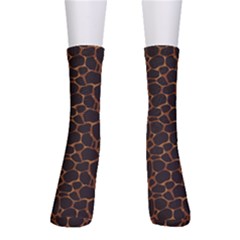 Animal Skin - Panther Or Giraffe - Africa And Savanna Men s Crew Socks by DinzDas