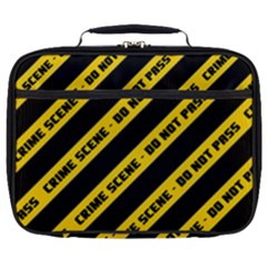 Warning Colors Yellow And Black - Police No Entrance 2 Full Print Lunch Bag by DinzDas