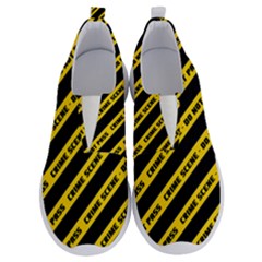 Warning Colors Yellow And Black - Police No Entrance 2 No Lace Lightweight Shoes by DinzDas