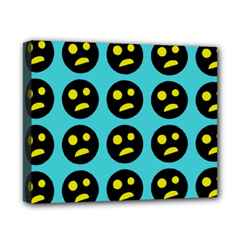 005 - Ugly Smiley With Horror Face - Scary Smiley Canvas 10  X 8  (stretched)