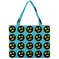005 - Ugly Smiley With Horror Face - Scary Smiley Mini Tote Bag by DinzDas