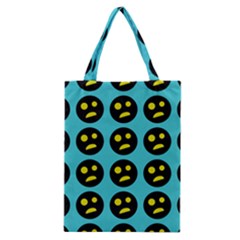 005 - Ugly Smiley With Horror Face - Scary Smiley Classic Tote Bag by DinzDas