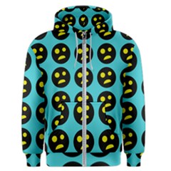 005 - Ugly Smiley With Horror Face - Scary Smiley Men s Zipper Hoodie by DinzDas