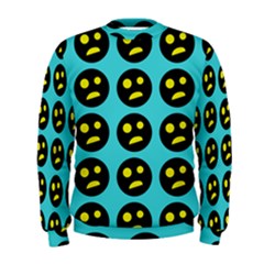 005 - Ugly Smiley With Horror Face - Scary Smiley Men s Sweatshirt by DinzDas
