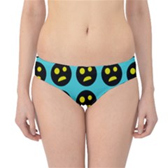 005 - Ugly Smiley With Horror Face - Scary Smiley Hipster Bikini Bottoms by DinzDas