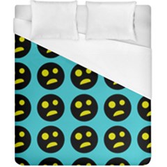 005 - Ugly Smiley With Horror Face - Scary Smiley Duvet Cover (california King Size) by DinzDas