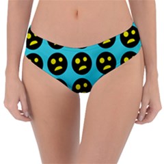 005 - Ugly Smiley With Horror Face - Scary Smiley Reversible Classic Bikini Bottoms by DinzDas