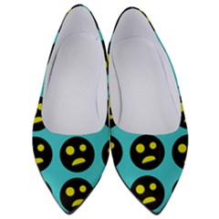 005 - Ugly Smiley With Horror Face - Scary Smiley Women s Low Heels by DinzDas