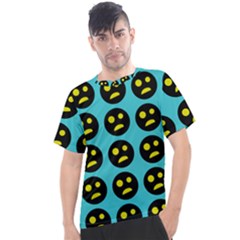 005 - Ugly Smiley With Horror Face - Scary Smiley Men s Sport Top by DinzDas