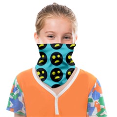 005 - Ugly Smiley With Horror Face - Scary Smiley Face Covering Bandana (kids) by DinzDas