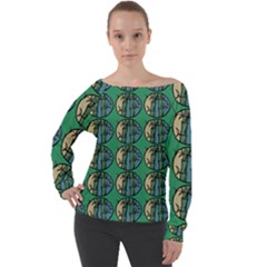 Bamboo Trees - The Asian Forest - Woods Of Asia Off Shoulder Long Sleeve Velour Top by DinzDas