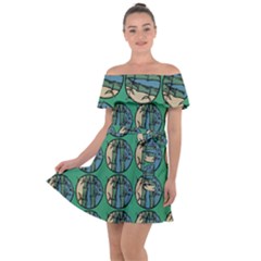 Bamboo Trees - The Asian Forest - Woods Of Asia Off Shoulder Velour Dress by DinzDas