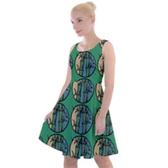 Bamboo Trees - The Asian Forest - Woods Of Asia Knee Length Skater Dress