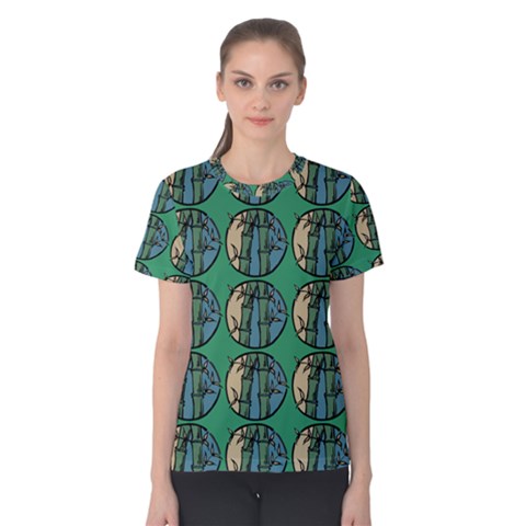 Bamboo Trees - The Asian Forest - Woods Of Asia Women s Cotton Tee by DinzDas