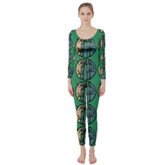 Bamboo Trees - The Asian Forest - Woods Of Asia Long Sleeve Catsuit by DinzDas