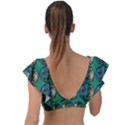 Bamboo Trees - The Asian Forest - Woods Of Asia Plunge Frill Sleeve Bikini Top View2