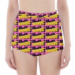 Haha - Nelson Pointing Finger At People - Funny Laugh High-waisted Bikini Bottoms by DinzDas