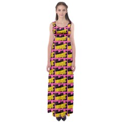 Haha - Nelson Pointing Finger At People - Funny Laugh Empire Waist Maxi Dress by DinzDas