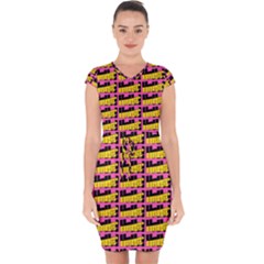 Haha - Nelson Pointing Finger At People - Funny Laugh Capsleeve Drawstring Dress  by DinzDas