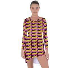 Haha - Nelson Pointing Finger At People - Funny Laugh Asymmetric Cut-out Shift Dress by DinzDas