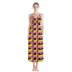 Haha - Nelson Pointing Finger At People - Funny Laugh Button Up Chiffon Maxi Dress by DinzDas