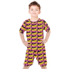 Haha - Nelson Pointing Finger At People - Funny Laugh Kids  Tee And Shorts Set by DinzDas