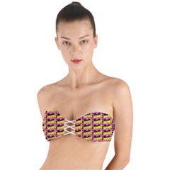 Haha - Nelson Pointing Finger At People - Funny Laugh Twist Bandeau Bikini Top