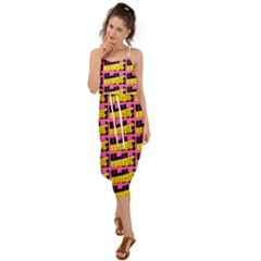 Haha - Nelson Pointing Finger At People - Funny Laugh Waist Tie Cover Up Chiffon Dress by DinzDas