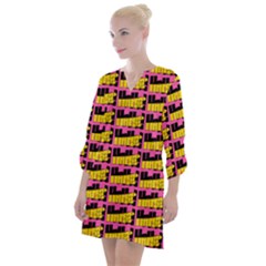 Haha - Nelson Pointing Finger At People - Funny Laugh Open Neck Shift Dress by DinzDas