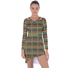 More Nature - Nature Is Important For Humans - Save Nature Asymmetric Cut-Out Shift Dress