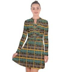 More Nature - Nature Is Important For Humans - Save Nature Long Sleeve Panel Dress