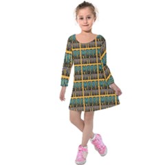 More Nature - Nature Is Important For Humans - Save Nature Kids  Long Sleeve Velvet Dress