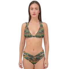 More Nature - Nature Is Important For Humans - Save Nature Double Strap Halter Bikini Set