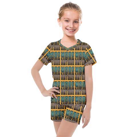 More Nature - Nature Is Important For Humans - Save Nature Kids  Mesh Tee And Shorts Set by DinzDas